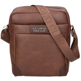 Borsa a tracolla uomo in pelle PU Casual PCL3008-BROWN Northampton Polo Club
