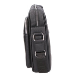 Borsa a tracolla uomo Pelle PU vegana PCL3025-BLACK Northampton Polo Club