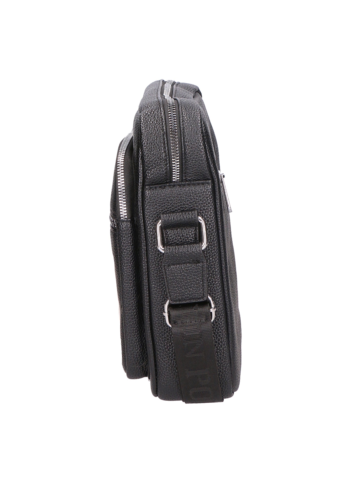 Borsa a tracolla uomo Pelle PU vegana PCL3025-BLACK Northampton Polo Club