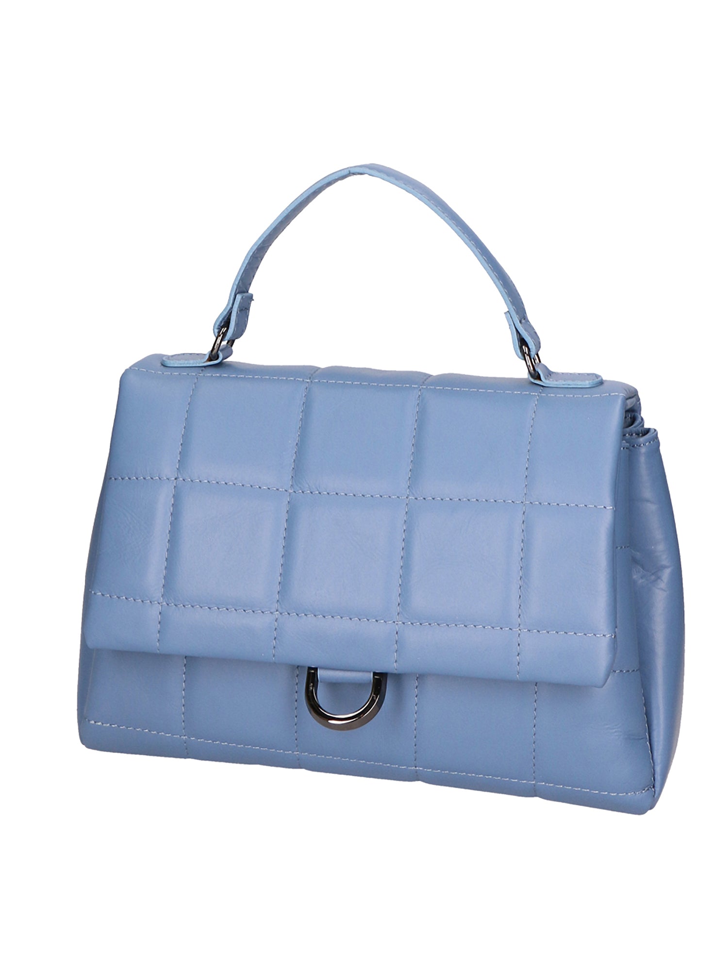 Viola Borsa a mano da donna Vera Pelle 06862-S41 CELESTE SCURO Gave Lux