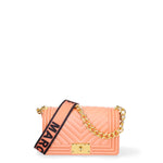 Borsa a mano da donna 100% Pvc FLAT-S 24-DARK RUST - GOLD Marc Ellis