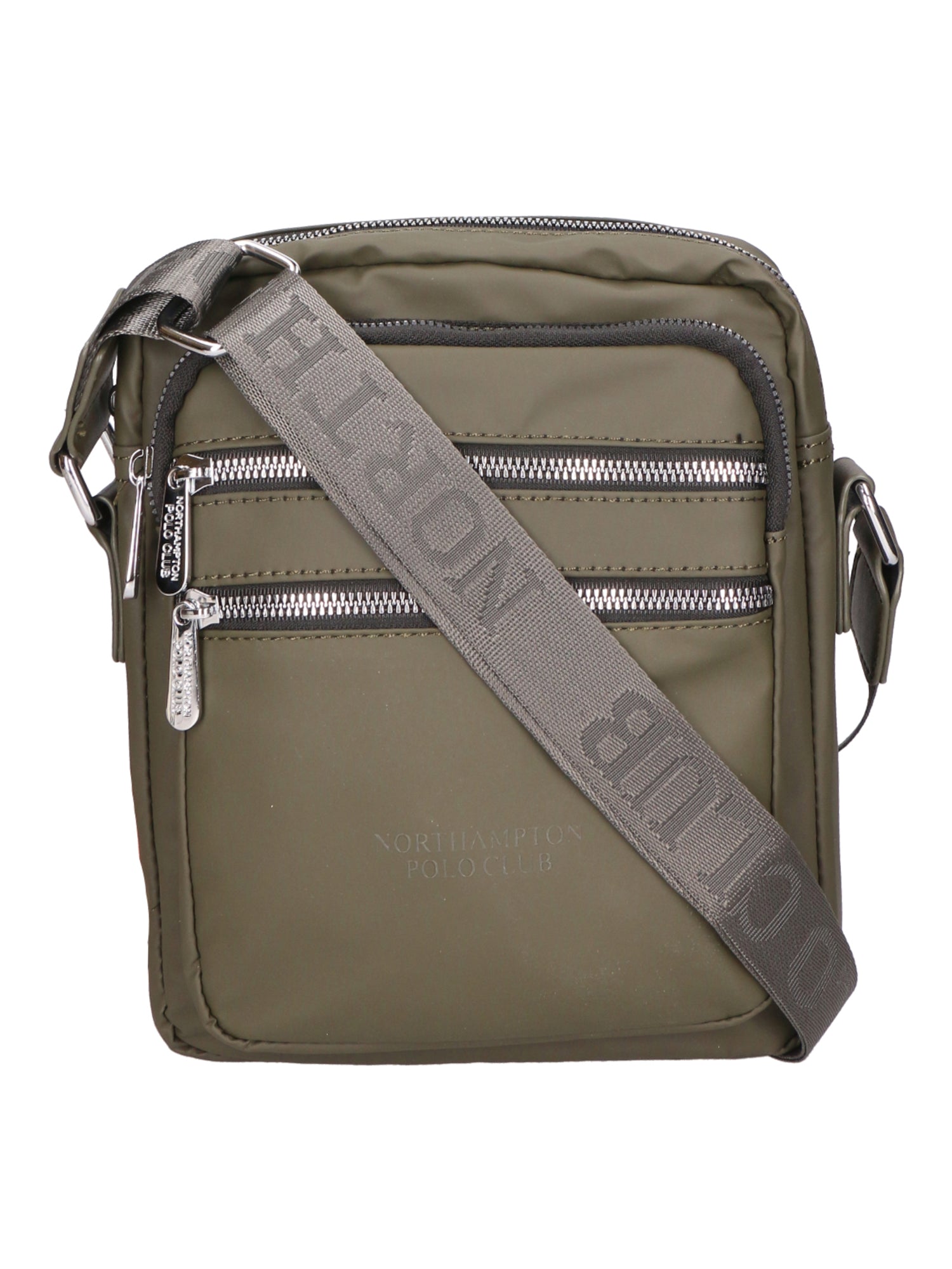 Borsa a tracolla uomo 100% pelle PU PCL3020-GREEN Northampton Polo Club