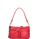 Borsa a spalla da donna Vera pelle 07147-D58 ROSSO FUOCO Roberta Rossi