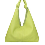 Borsa a spalla da donna 100% vera pelle 07156-D12 VERDE Viola Castellani