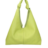 Borsa a spalla da donna 100% vera pelle 07156-D12 VERDE Viola Castellani