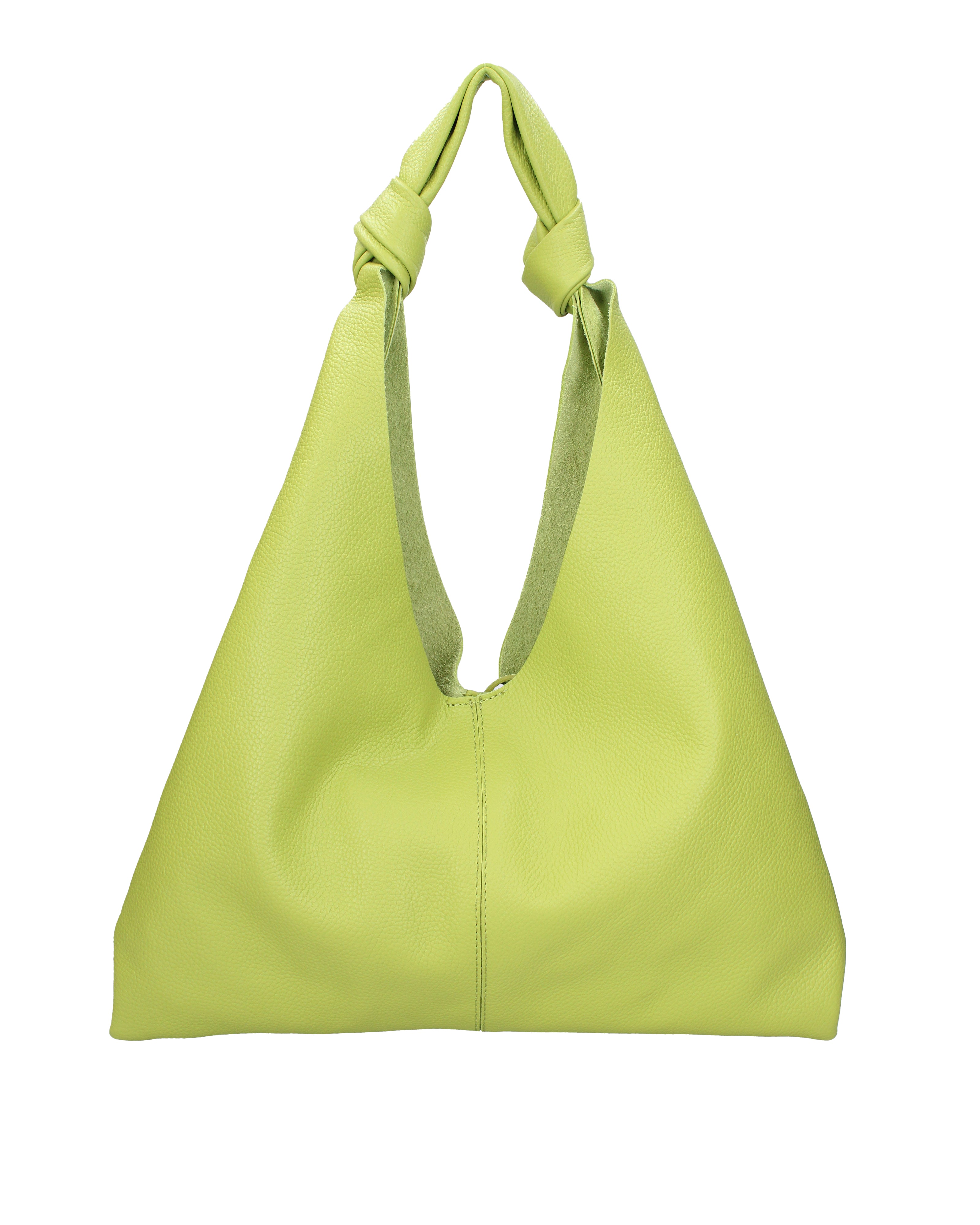 Borsa a spalla da donna 100% vera pelle 07156-D12 VERDE Viola Castellani
