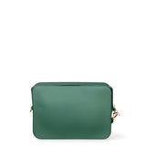 Borsa a tracolla da donna 100% Pvc FLAT-FLOWE-FOREST GREEN - LIGHT GOLD Marc Ellis