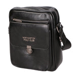 Borsa a tracolla uomo in pelle PU Casual PCL3083-BLACK Northampton Polo Club
