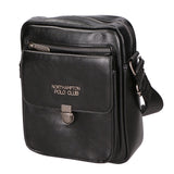 Borsa a tracolla uomo in pelle PU Casual PCL3083-BLACK Northampton Polo Club