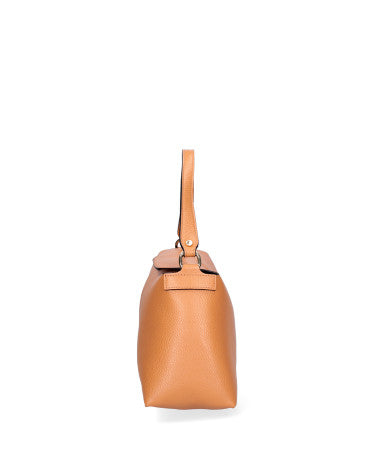 Borsa a spalla da donna Vera pelle 07154-D44 CUOIO Roberta Rossi