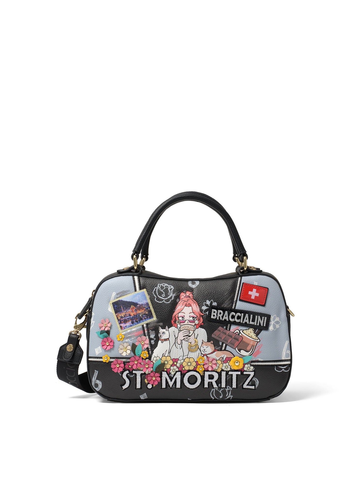Bardolino Borsa a mano da donna Poliestere + Poliuretano B16802-UNICO Braccialini