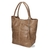 Althea Borsa a mano da donna Vera pelle 5190-009 TAUPE SCURO Gave Lux