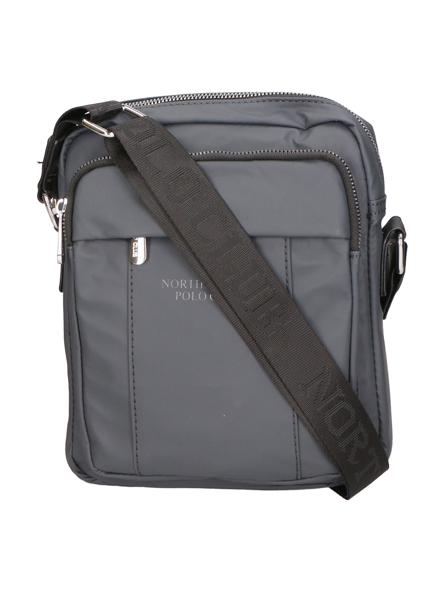 Borsa a tracolla uomo 100% pelle PU PCL3016-GREY Northampton Polo Club