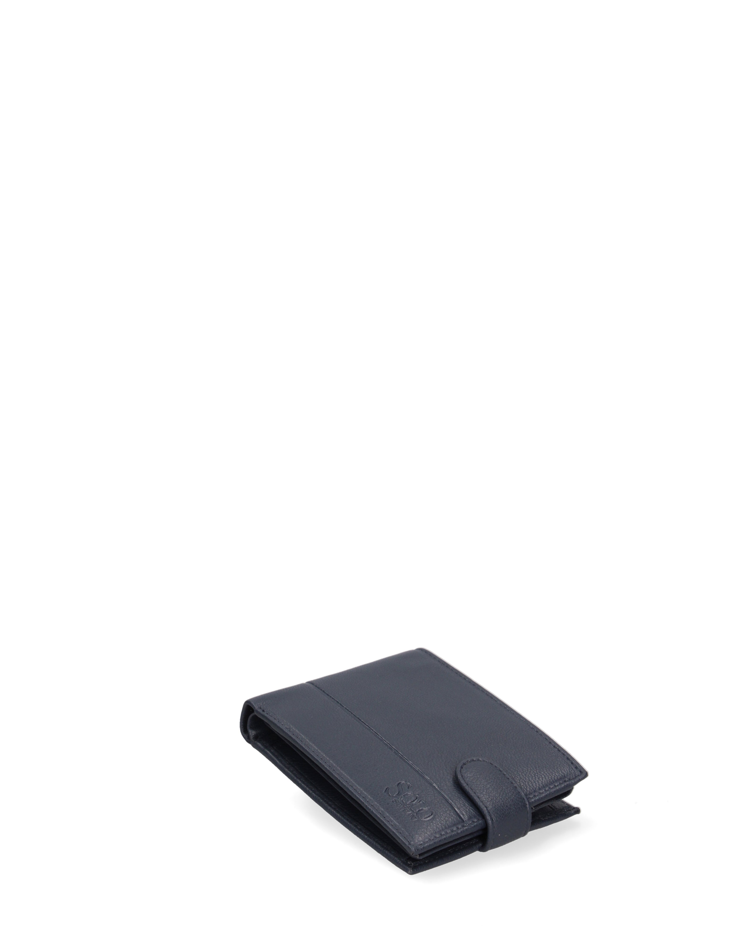 Portafoglio uomo in vera pelle Casual K35236P032-NAVY Solo Soprani