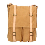 Milena Borsa a tracolla unisex Canvas e vera pelle ZG3009-CUOIO COGNAC Gave Lux