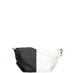 Borsa a spalla da donna Vera pelle 07165-BIANCO+D28 NERO Roberta Rossi