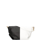Borsa a spalla da donna Vera pelle 07165-BIANCO+D28 NERO Roberta Rossi