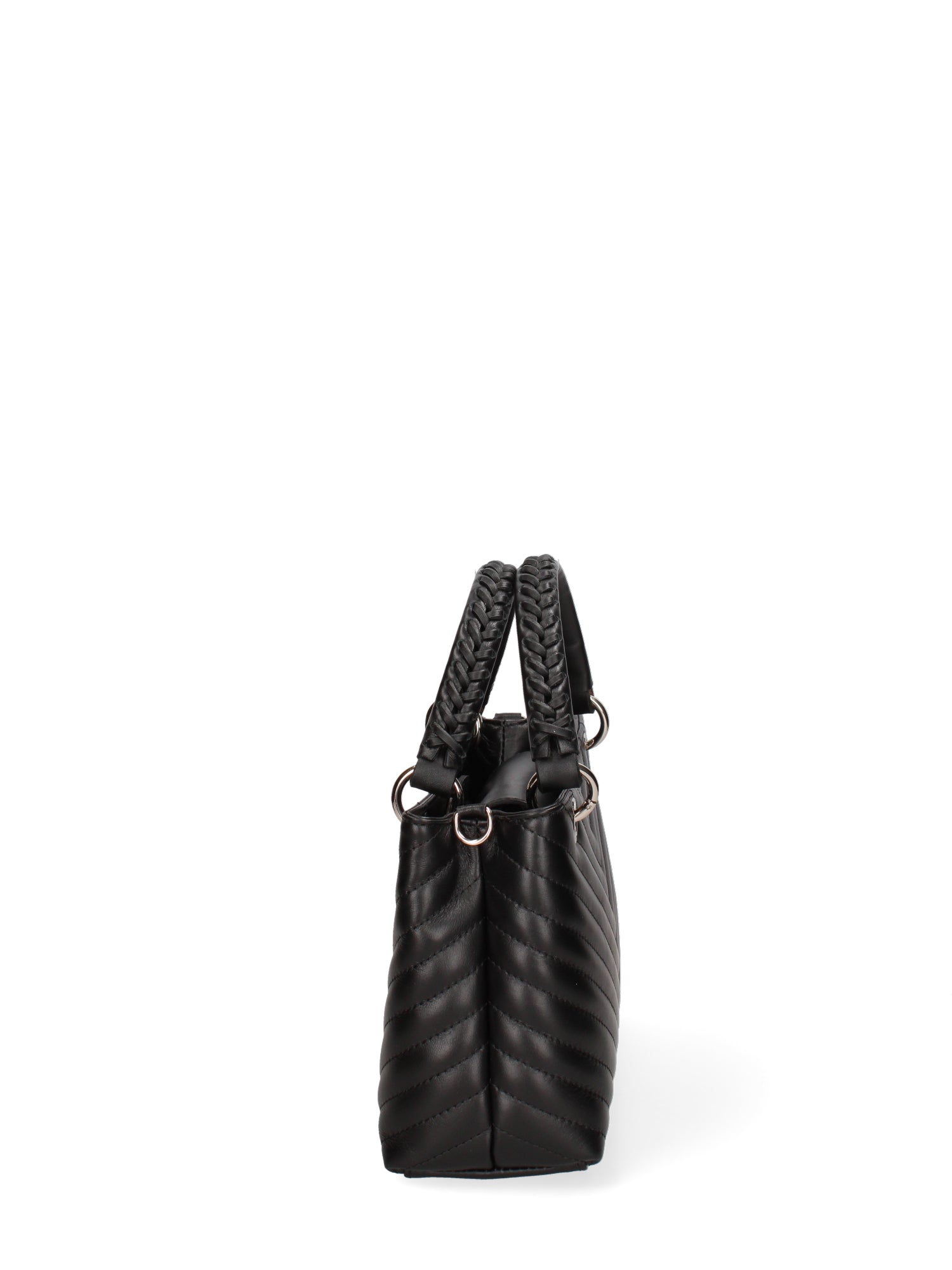Borsa a mano da donna Vera pelle JR-W-1107SA-BLACK-SILVER John Richmond
