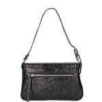 Borsa a spalla da donna Vera pelle 07234-L022 NERO Roberta Rossi