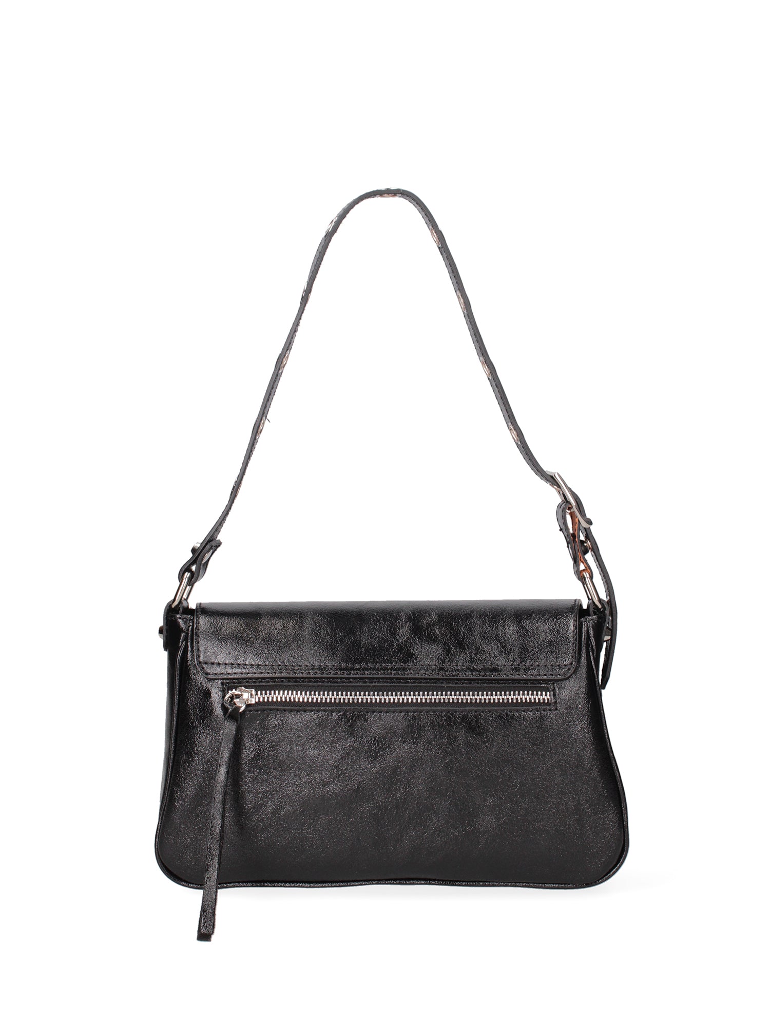 Borsa a spalla da donna Vera pelle 07234-L022 NERO Roberta Rossi