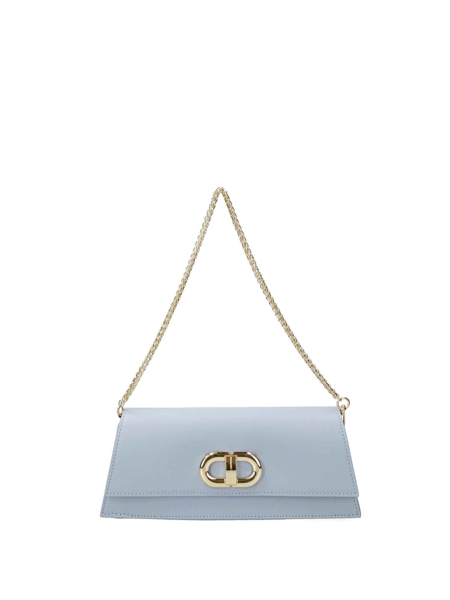 Borsa a spalla da donna Vera pelle 07313-L366 CIELO Roberta Rossi