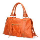 Elara Borsa a spalla da donna Vera pelle 06090-ARANCIONE Gave Lux