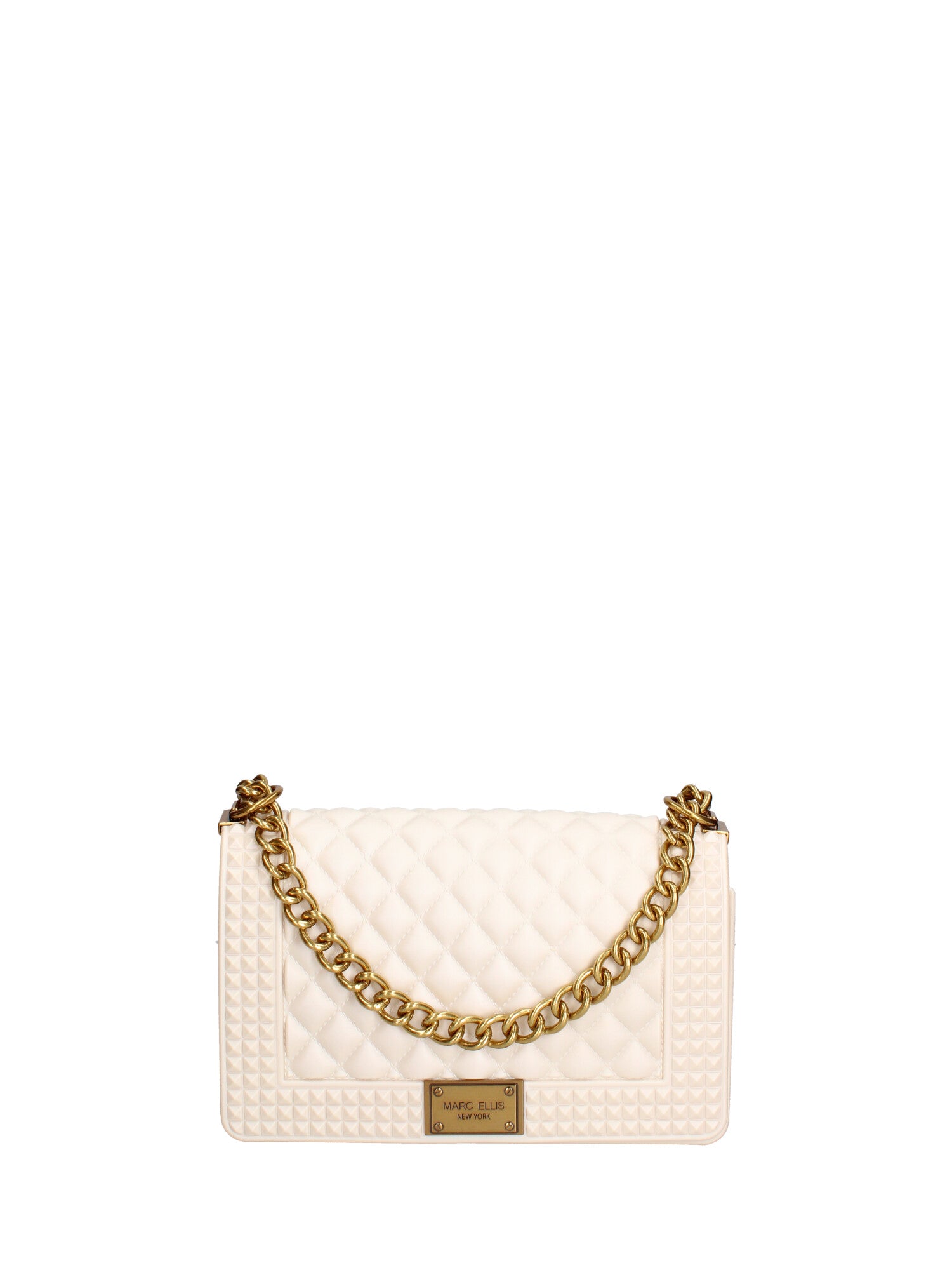 Borsa a mano donna 100% gomma FLAT PENKA M-WHITECAP-LIGHT OTTONE Marc Ellis