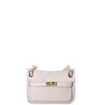 Katie Borsa a tracolla da donna 100% vera pelle 07145-D86 GRIGIO PERLA Viola Castellani