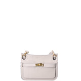 Katie Borsa a tracolla da donna 100% vera pelle 07145-D86 GRIGIO PERLA Viola Castellani