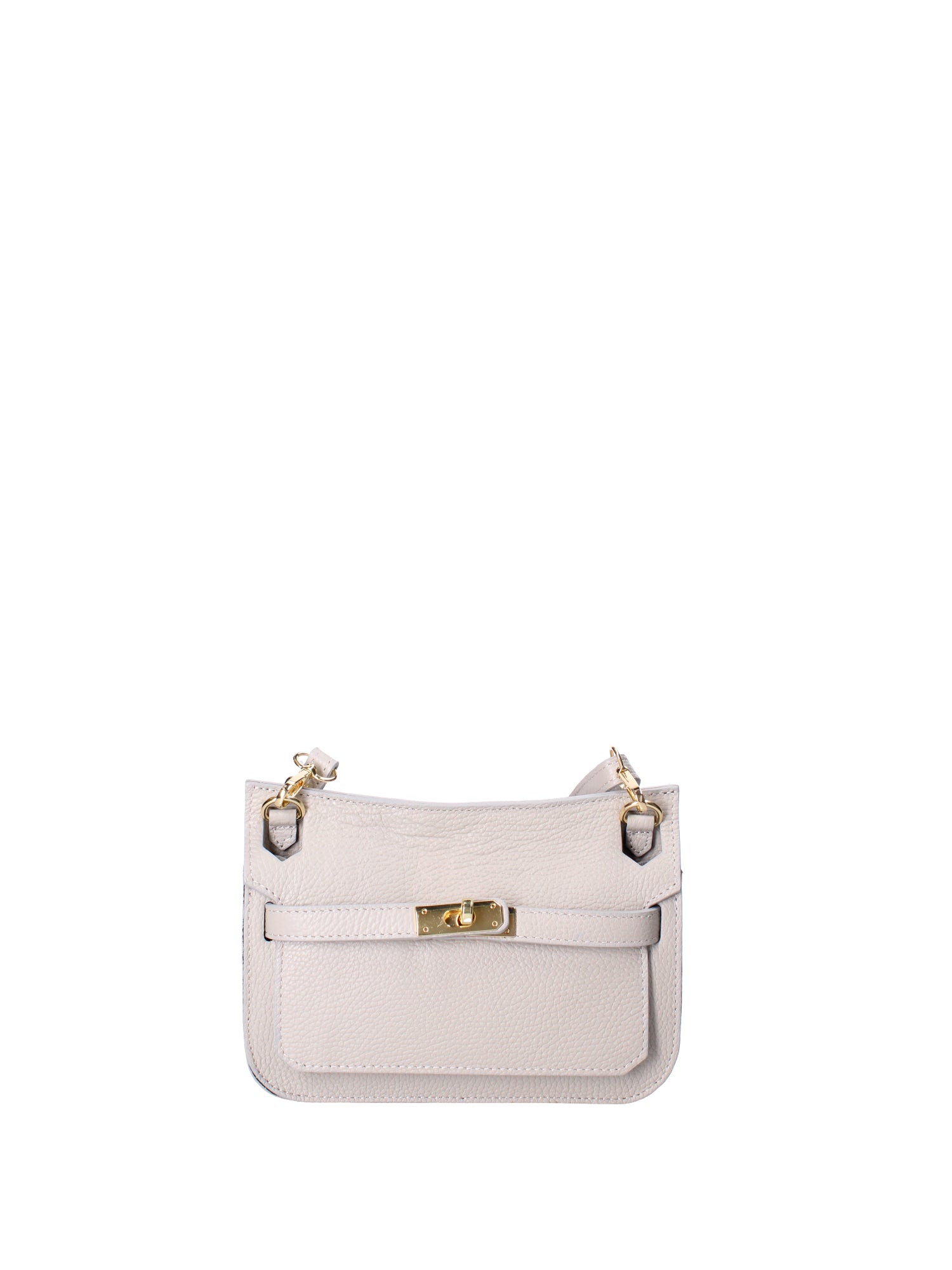 Katie Borsa a tracolla da donna 100% vera pelle 07145-D86 GRIGIO PERLA Viola Castellani