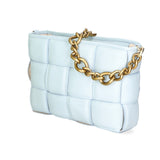 Agostina Borsa a mano da donna Vera pelle 04691-D92 CELESTE HEAVENLY Gave Lux