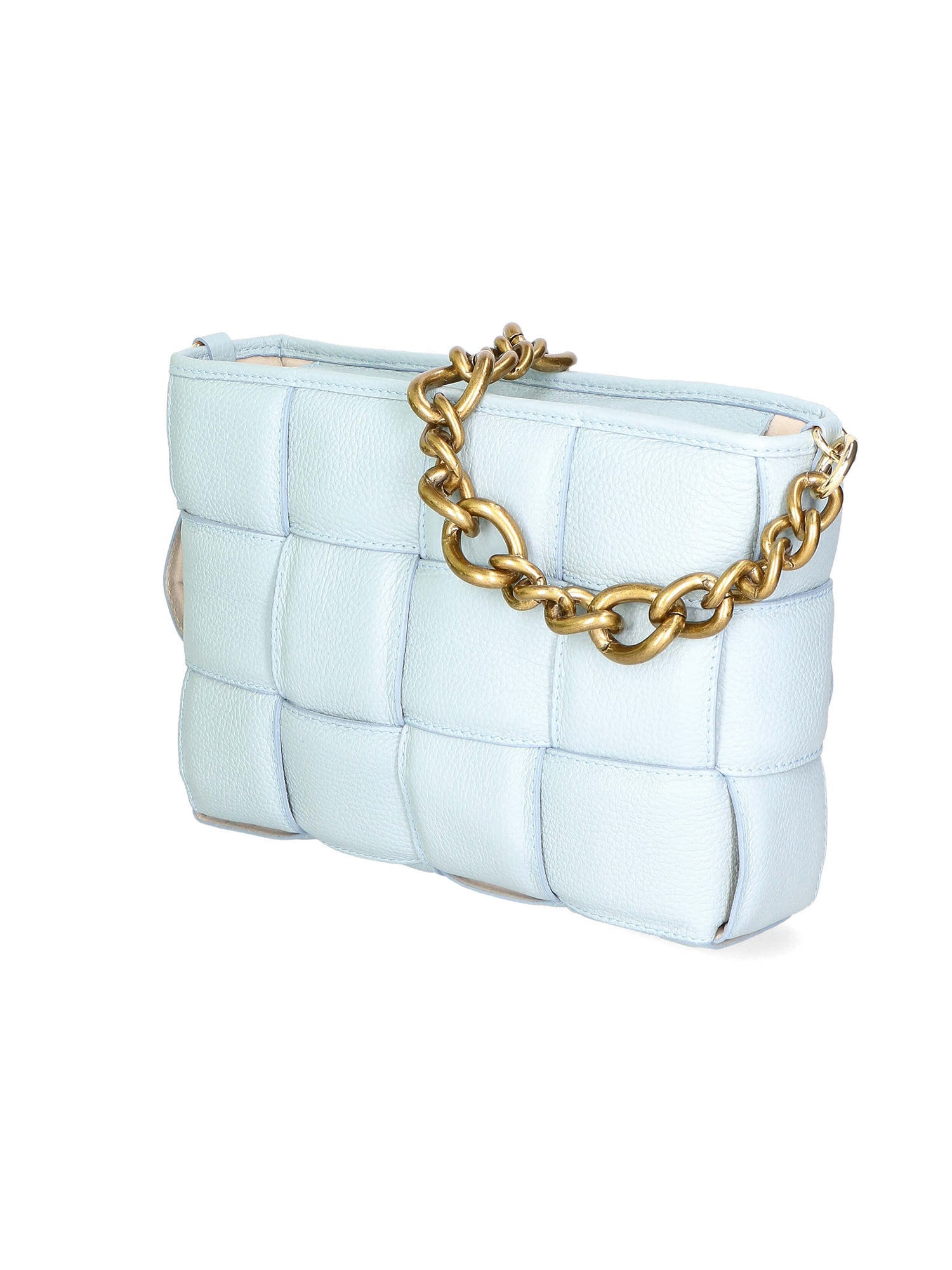 Agostina Borsa a mano da donna Vera pelle 04691-D92 CELESTE HEAVENLY Gave Lux