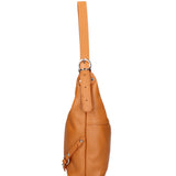 Fiorenza Lux Borsa a spalla da donna Vera pelle 07140-D44 CUOIO Viola Castellani