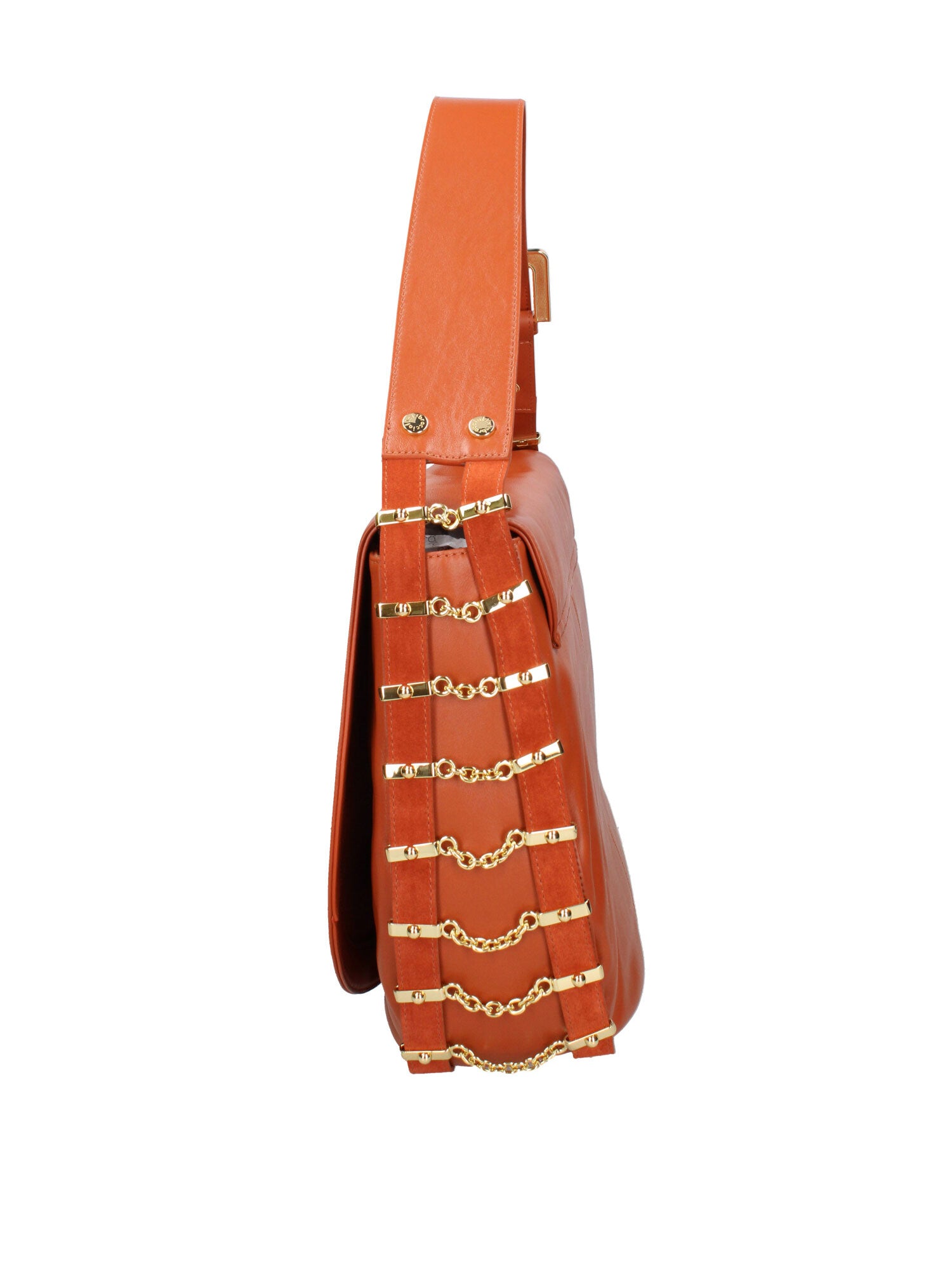 Eridana Ultra Borsa a spalla da donna 100% pelle B17222-MARRONE Braccialini