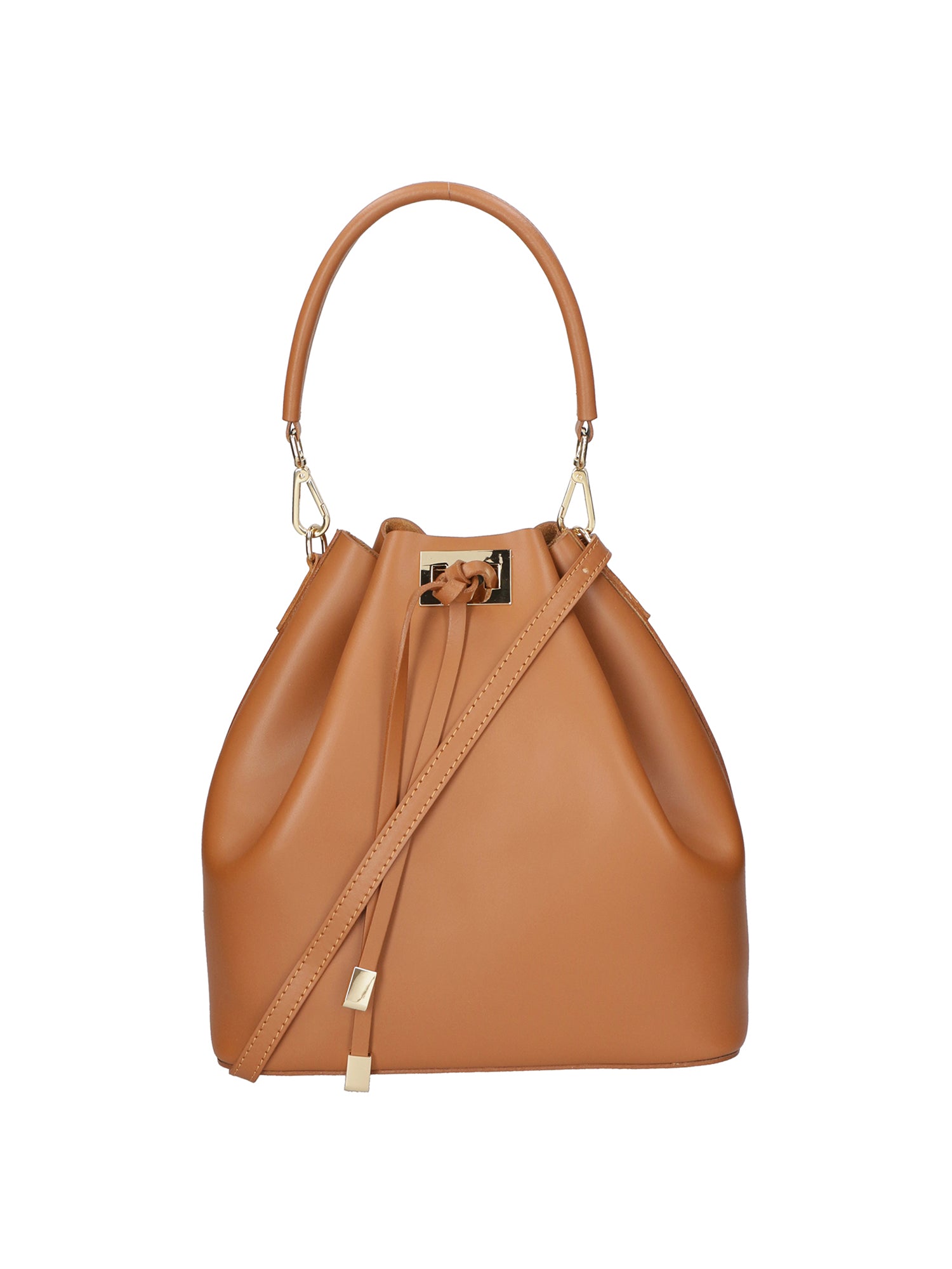 Erina Borsa a mano da donna Vera pelle 8073-L128 CUOIO Gave Lux