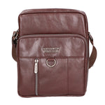 Borsa a tracolla uomo Pelle PU vegana PCL3102-COFFEE Northampton Polo Club