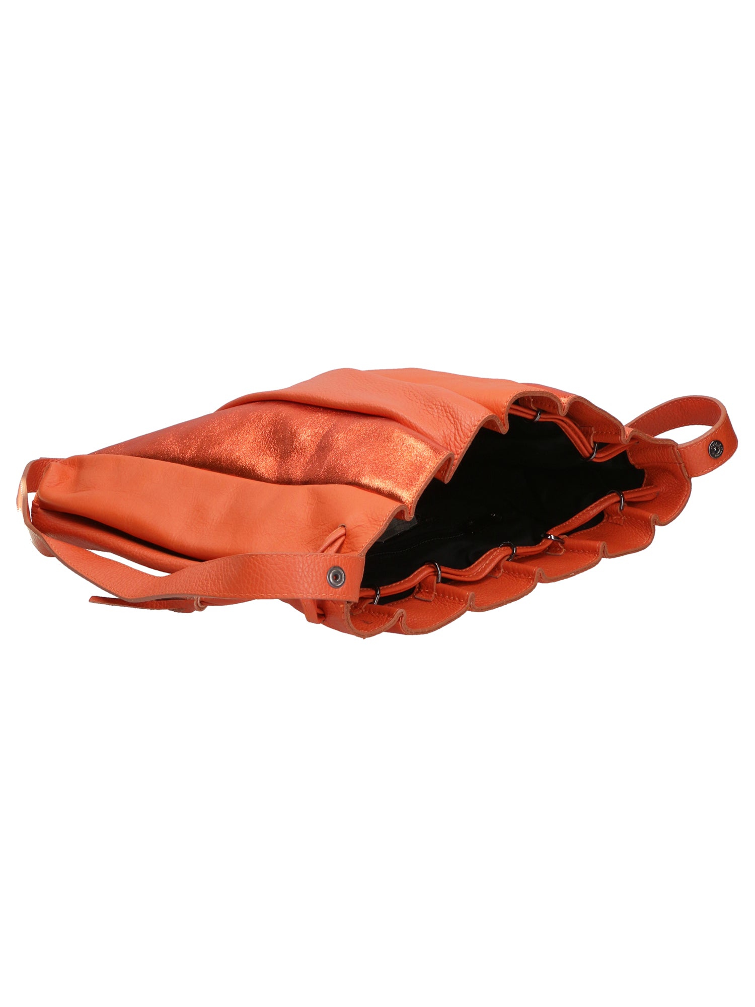 Nunzia Borsa a spalla da donna Vera pelle 576042-ARANCIO ORANGE Gave Lux