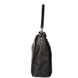 Asia Borsa a spalla da donna Vera pelle 05475-LEO BIANCO NERO 028 Gave Lux
