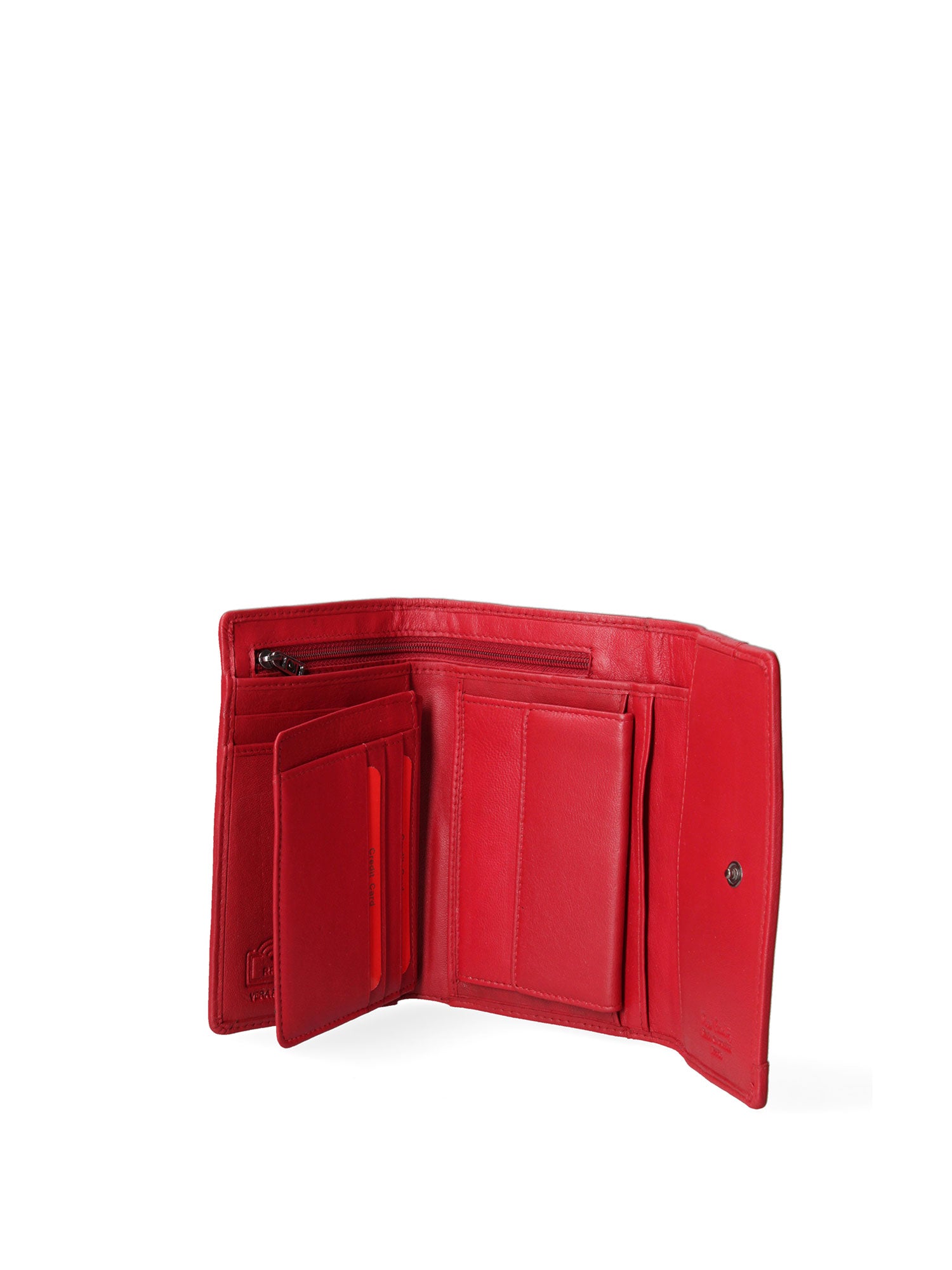 Portafoglio donna vera pelle Casual 6334-131-ROSSO Pierre Cardin