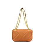 Borsa a tracolla da donna 100% pelle vegana PU GGB011CGN Gabriella G Firenze
