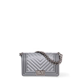 Borsa a mano da donna 100% Pvc FLAT-S 24-GUN METAL - BRUSH CDF Marc Ellis