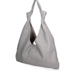 Borsa a spalla da donna 100% vera pelle 07156-D16 GRIGIO Viola Castellani