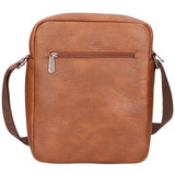 Borsa a tracolla uomo 100% PU Leather PCL3000-BROWN Northampton Polo Club
