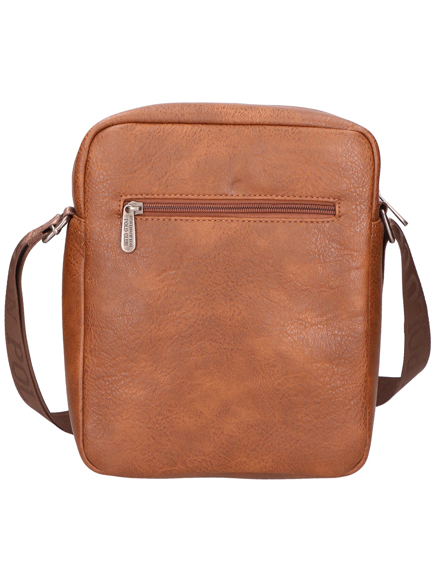Borsa a tracolla uomo 100% PU Leather PCL3000-BROWN Northampton Polo Club