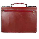 Dafne Borsa da lavoro unisex Vera pelle 7004-ROSSO Gave Lux