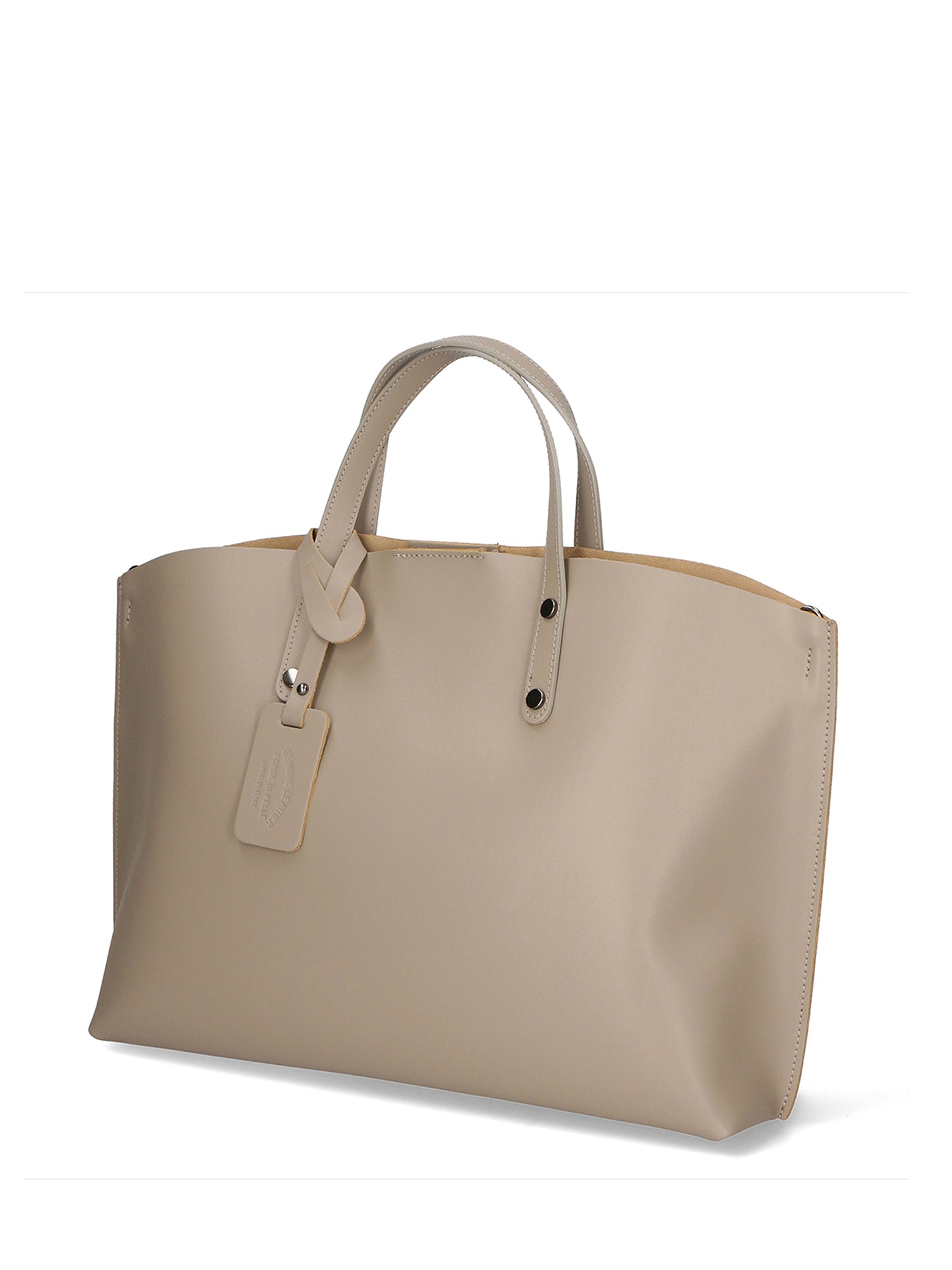 Lumena Borsa a mano da donna Vera pelle 2094-L110 TAUPE Gave Lux