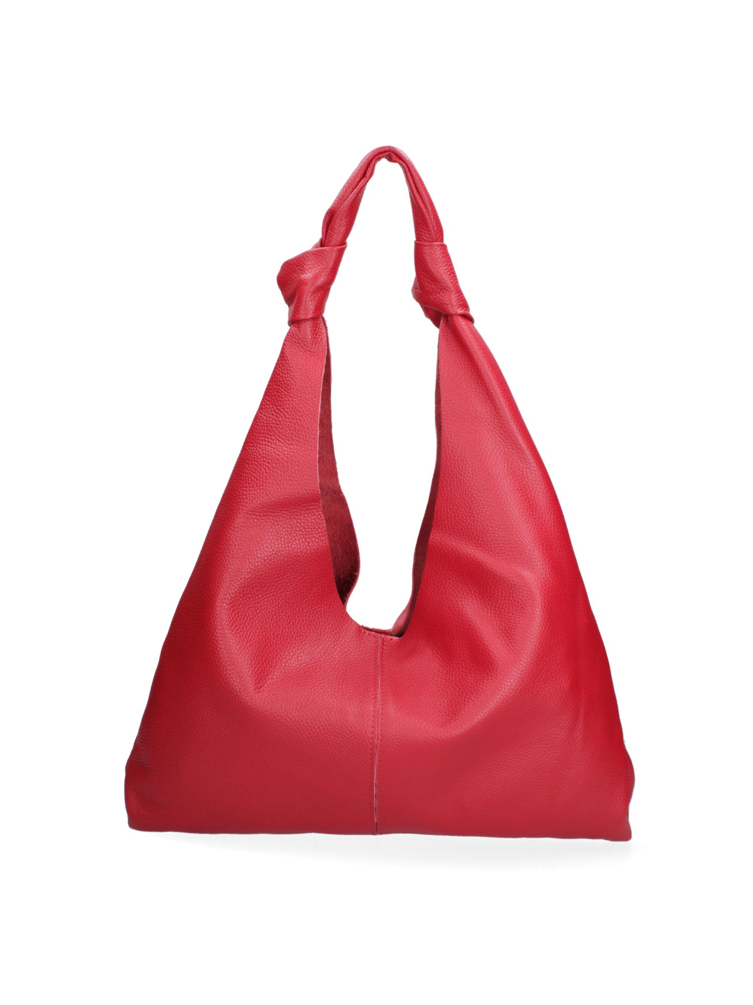 Borsa a spalla da donna 100% vera pelle 07156-D08 ROSSO Viola Castellani