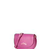 Borsa a tracolla da donna 100% pelle ruga JR-W-1017-D. FUXIA-GOLD John Richmond