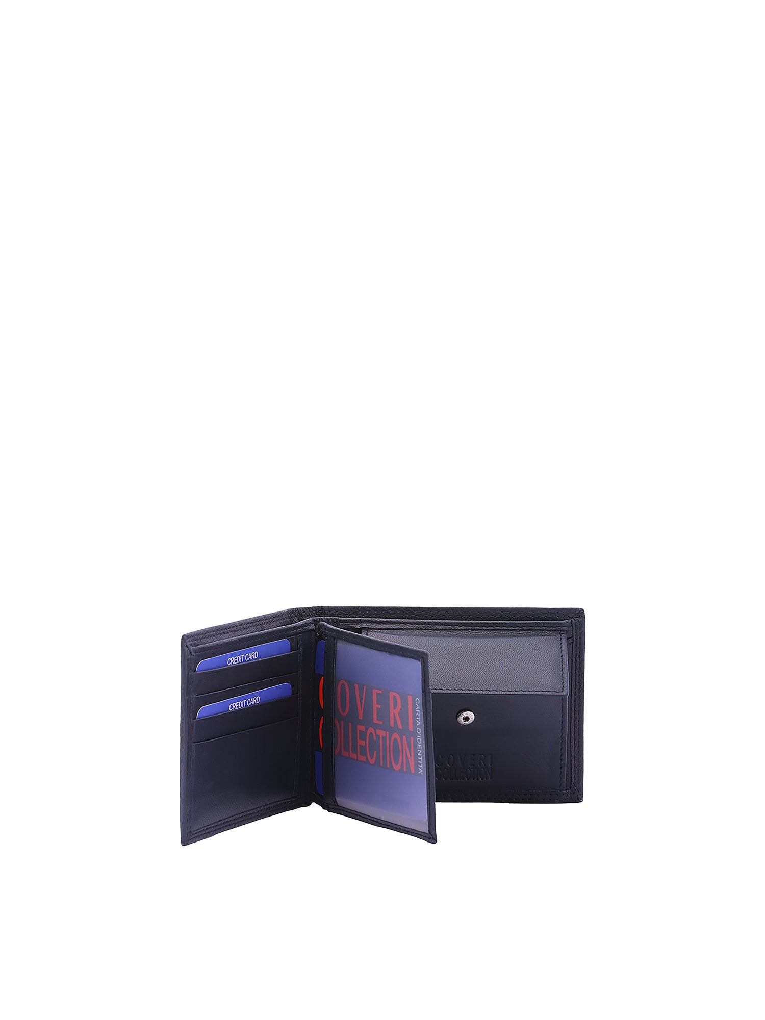 Portafoglio uomo in vera pelle Casual CC808-293-BLU Coveri Collection