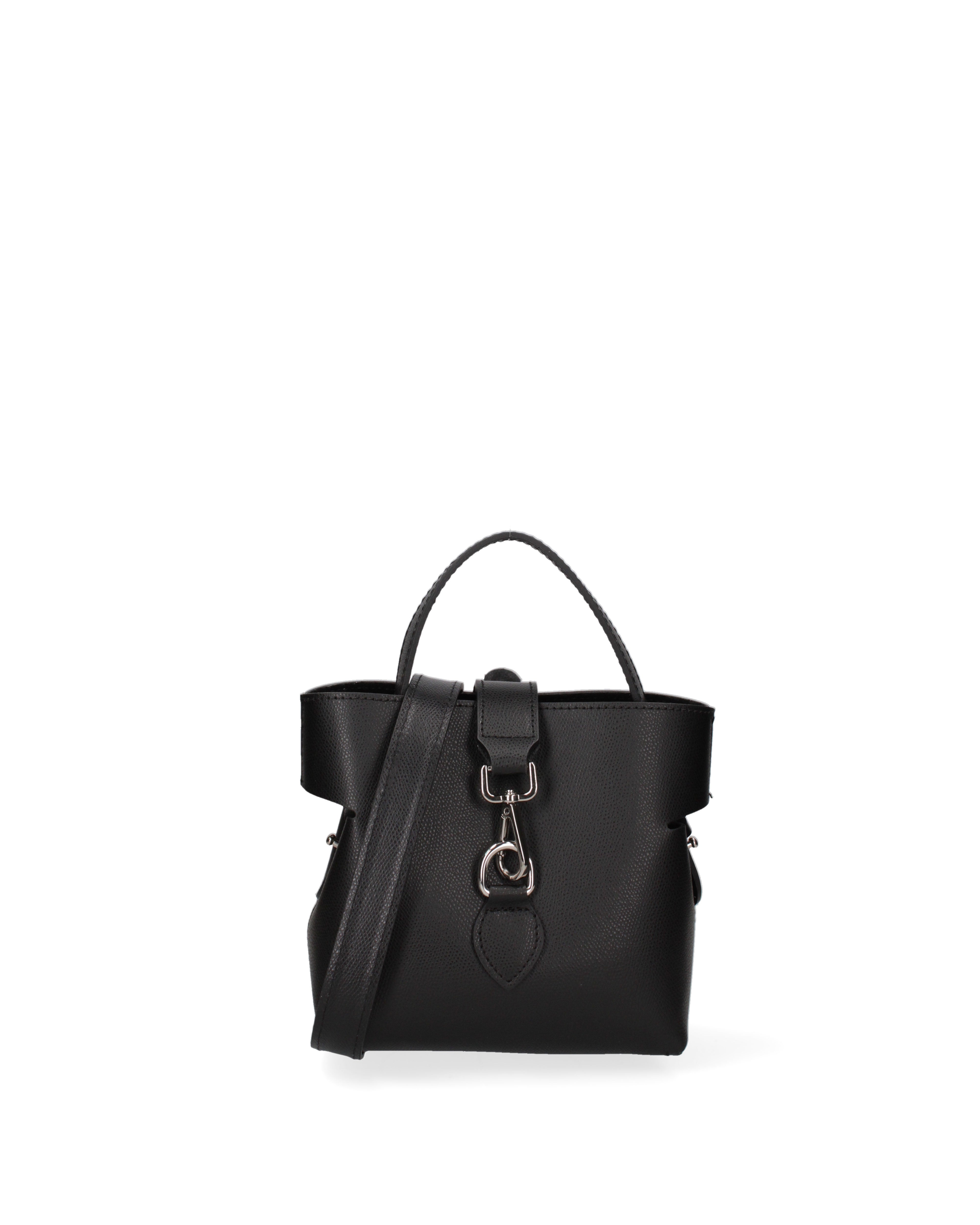 Modena Borsa a mano da donna Vera pelle 07380-NERO Gave Lux